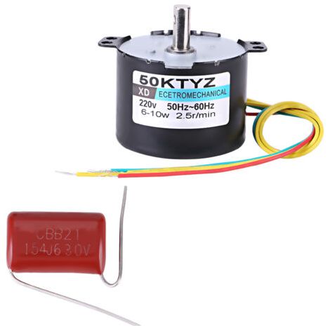 Permanentmagnet-synchronmotor Ac220v 10w 0,5a, Rechts-/linkslauf 2,5 U/min