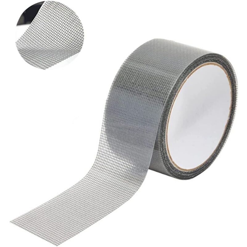 Reparatur Von Fenstern Und Fenstern, Selbstklebendes Ruban-fenster Für Fenster, Ruban-klebeband Aus Glasfasergewebe Mit Wasserfestem Fugenkleber, 5 Cm X 200 Cm (grau)