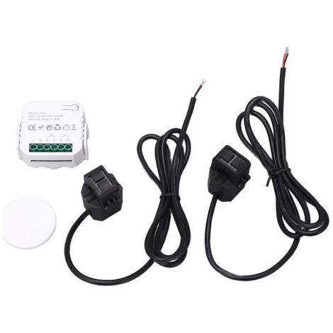 Wifi Smart Energy Monitor, Einphasen-klemmstromzähler, Ac 100-240 V, Für Haushaltsgeräte, Schwarz Pj-1103a