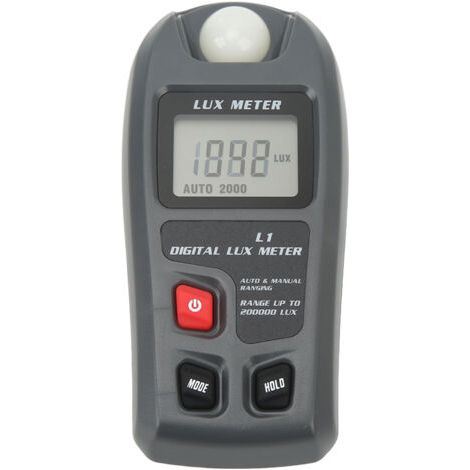 Digitaler Lichtmesser, Beleuchtungsstärketester, Luxmeter, Beleuchtungsmesser, Automatische Abschaltung, Lcd-display