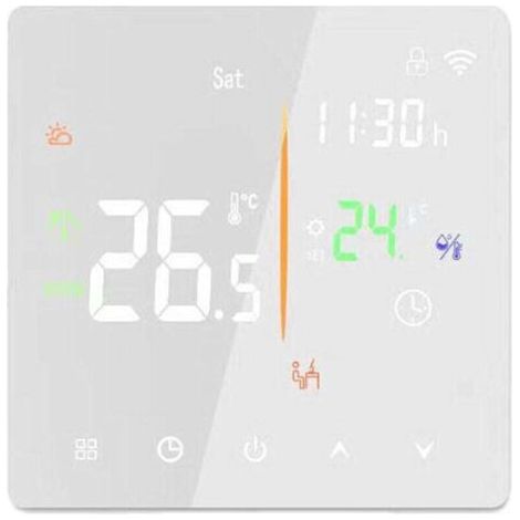 3a Energiesparendes Intelligentes Thermostat Für Warmwasserbereiter/boiler, Touch-steuerung, Weiß (wlan Nicht Im Lieferumfang Enthalten) Xxw