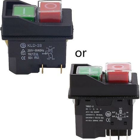 16a 4pin Kld28 Elektromagnetischer Schalter Sicherheitsdruckknopfschalter Einfache Bedienung
