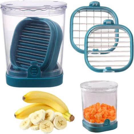 Erdbeerschneider Für Obst Und Gemüse, Kreativer Erdbeerschneider Für Bananen, Gurken Und Pilze, Mit Ersatzsockel.
