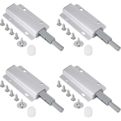 4 Stück Magnetriegel Für Push-türöffner, Push-türöffner Zum Öffnen Des Türöffner-magneten, Magnetischer Push-türschließer (silber) – Fei Yu