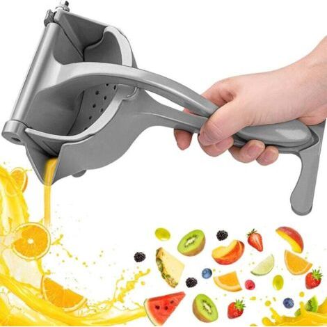 Manuelle Zitruspresse Mit Hebel Aus Aluminium Und Behälter Für Gepressten Saft