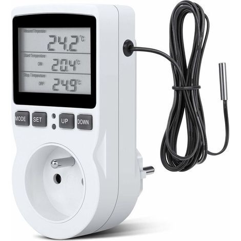 Prize Thermostat, Prize Minuteur Digital, Prize Programmable Digital Mit Sonde, Minuterie Numérique Programmable, Prize Thermostat Chauffage Für Serre, Aquarium