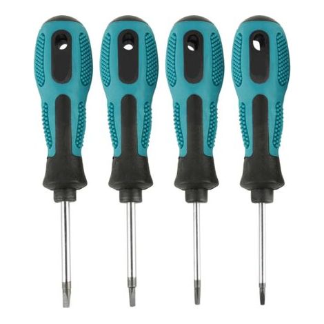 4-teiliges Dreieck-schraubendreher-set – Chrom-vanadium-stahl – Magnetische Bits – Für Dreiecksschrauben