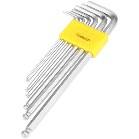 7-teiliges Sechskantschlüssel-set Mit Verlängertem Kugelkopf, Professionelles Reparaturset, Handwerkzeug