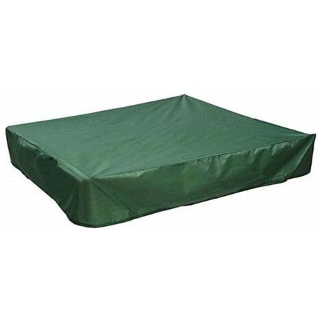 Sandkastenplane 150 X 150 Cm, Wasserdichte Schutzhülle, Uv-schutz 70 % Für Oxford-sandkasten Mit Kordelzug, Grüne Plane