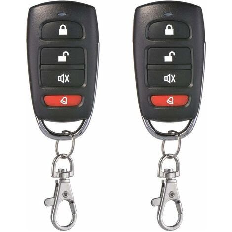 2 Stück Universal Garage Door Cloning Schlüsselanhänger Fernbedienung 433 Mhz 4-tasten-kloner Für Garagentor, Elektrisches Tor Usw