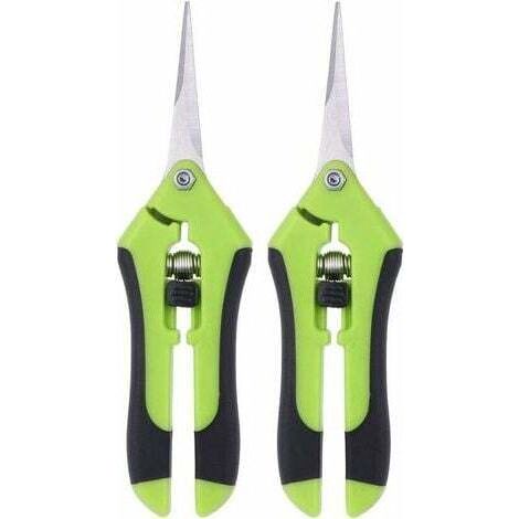 Professioneller Handschneider – Set Mit 2 Gartenscheren Aus Edelstahl – Ergonomischer Gummigriff – Für Präzise Schnitte