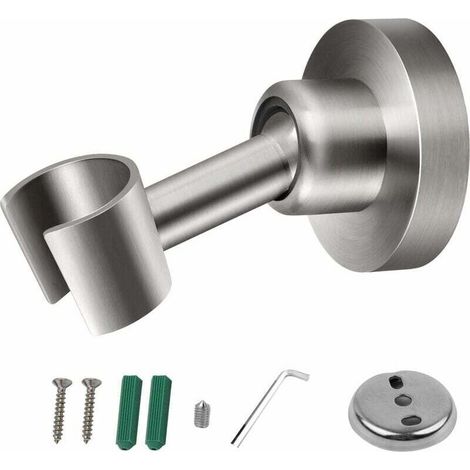 Halterung Für Duschköpfe Aus Rostfreiem Edelstahl 304 – 360° Drehbar – Installation Durch Perforation – Kompatible Oberflächen Sind Verfügbar
