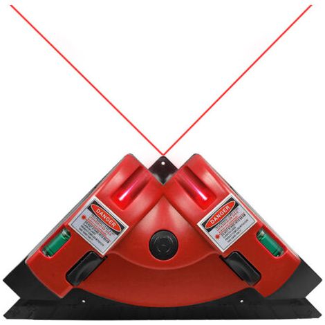 Keramikfliesen-wasserwaage, Laser-winkelmesser, Rechtwinklige Laser-wasserwaage, Ohne Batterie, Rot