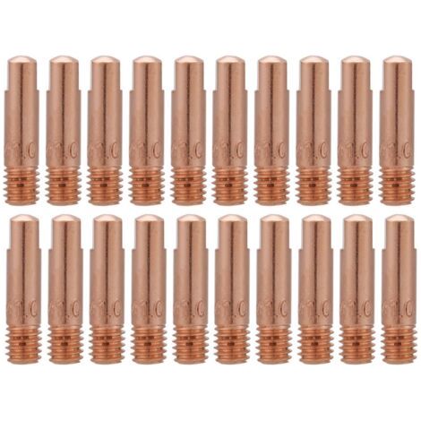 20 Stück Kupfer-kontaktspitze Für 15ak Mig/mag-schweißbrenner-verbrauchsmaterialien (1,0 Mm)