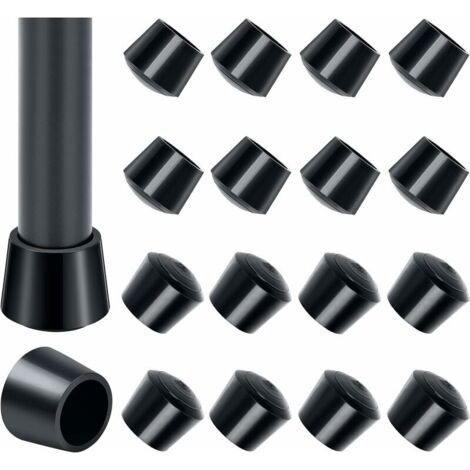 Set Mit 16 Gummi-stuhlkappen 25 Mm – Bodenschutz – Geräuschreduzierung – Für Den Innen- Und Außenbereich Geeignet – 16 Stück