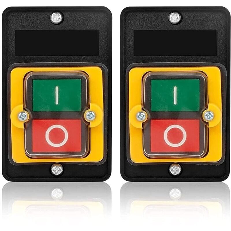 2 Stück Bouton-poussoir Ac220v / 380v 10a Bouton-poussoir Undurchlässiges Bouton-poussoir Ein/aus Wird Für Mechanische Textilmaschinen Verwendet