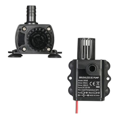 Decdeal Ultra-leise Bürstenlose Wasserpumpe, Mini-usb Dc5v 4,8 W 300 L/h, 300 Cm, Wasserdichte Tauchpumpe Mit Durchflusseinstellung