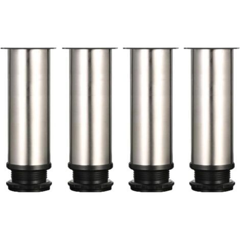 Verstellbare Möbelfüße 150 Mm – Edelstahl 304 – Höhenverstellbar 0–15 Mm – Abs-basis Zum Schutz Des Bodens