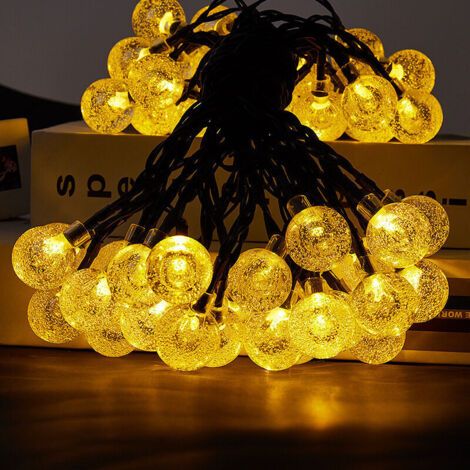 Solar-lichtgirlande Für Den Außenbereich – 22 M, 20o Led-solar-girlande Für Den Außenbereich, Wasserdicht, Ip65, 8 Modi, Solar- Und Usb-lichtgirlande Für Garten, Guinguette, Weihnachten, Party, Mit Fe