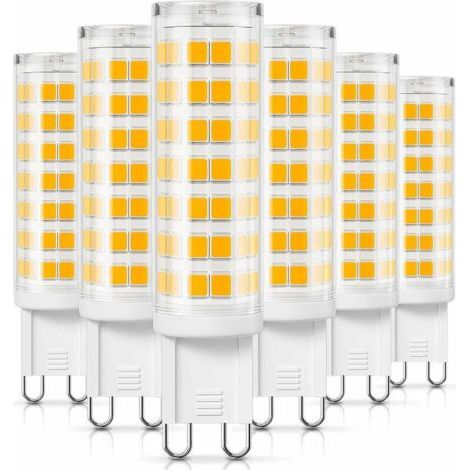 5er-pack G9-led-leuchtmittel, 6 W, 550 Lm, Neutralweiß 4000 K, Ersatz Für 50 W 60 W Halogenlampen, 360° Flimmerfreier Abstrahlwinkel, Nicht Dimmbar, Ac 220–240 V