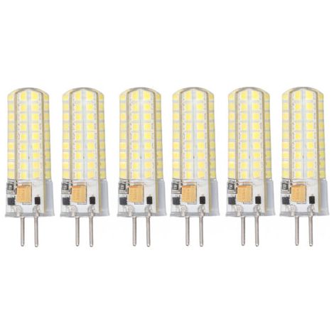 6 Stück Gy6.35 Led-leuchtmittel, 7 W, Ac, Dc12 V, 700 Lm, 72 Leds, 360-grad-led-mas-glühbirne Für Hängelampen, Deckenleuchten, Weißes Licht (6000 K-6500 K)