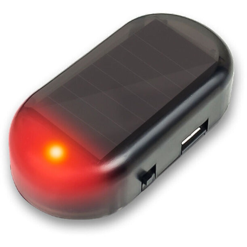 Autoalarmanlage Mit Rotem Led-licht – Solarwarnsystem – Einfach Zu Installieren – Nachtblinken Alle 5 Sekunden