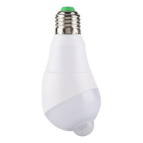 Led-glühbirne Mit Bewegungssensor, Um 350° Drehbarer Sensorkopf Für Flur, E27 (kaltweiß, 7 W)
