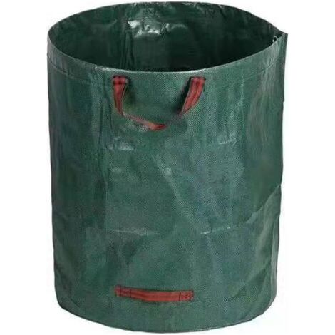 Grüner Laubsack, 80 X 80 Cm, 1 Stück, 400 L, Wiederverwendbarer Gartenabfallsammler, Geeignet Für Rasen, Garten, Camping