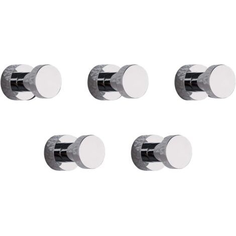 Wandhaken, Handtuchhalter Für Badezimmer, Küche, Tür, Kleiderschrank Und Schrank, 5er-set, Messing