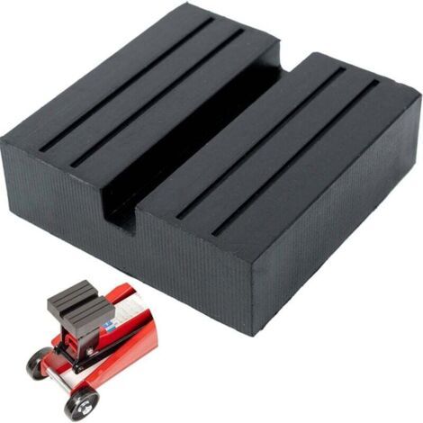 Universeller Gummi-wagenheberständer, 75x75x25 Mm Halterung Mit U-schnitt, Für Alle Autos Bis 3,5 Tonnen, Rutschfester Wagenheber Zum Rangieren Von Wagenhebern