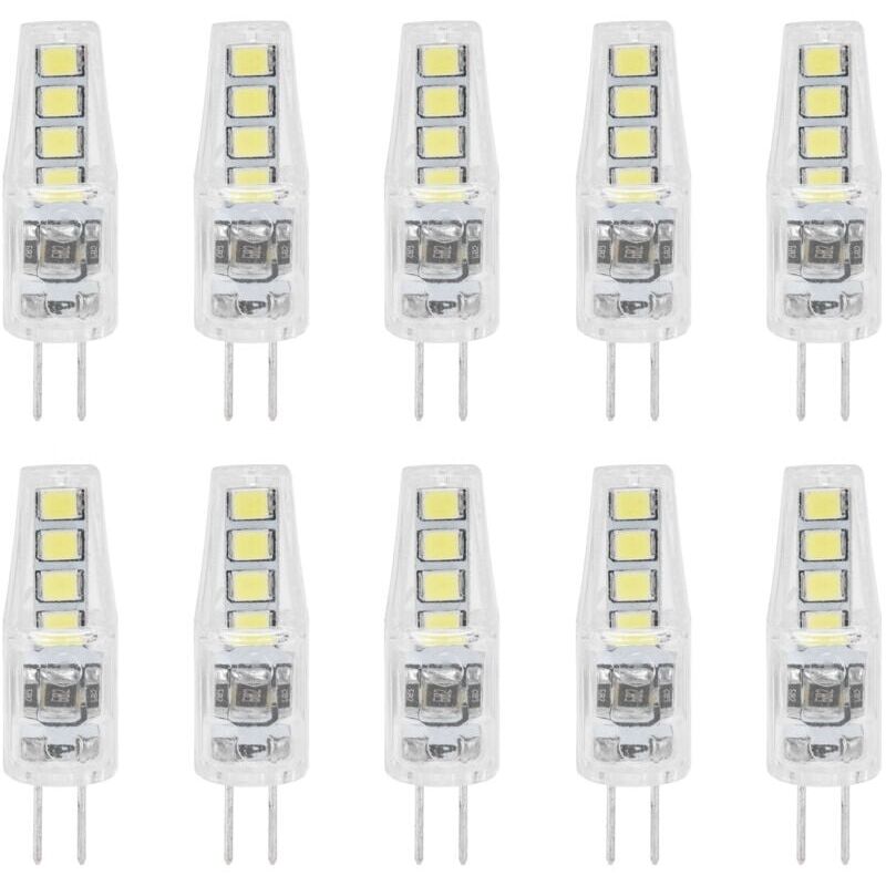10 Stück G4 8led-leuchtmittel, 2835 Stück, 2 W, 360-winkel, Pc-lampenampulle Für Büro Zu Hause, 220 V, Weißes Licht