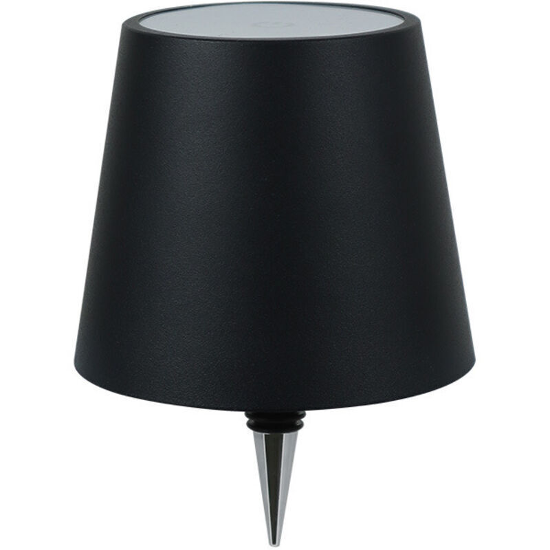 Ambiente-led-schreibtischlampe Mit Ladegerät Und Flaschenanschluss – Schwarz