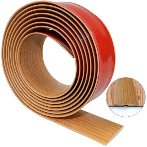 Flexibler Selbstklebender Schwellenstreifen Aus Pvc – 300 X 4 Cm – Holzmaserung – Einfache Installation Mit Doppelseitigem Klebeband – Für Laminat- Und Fliesenböden