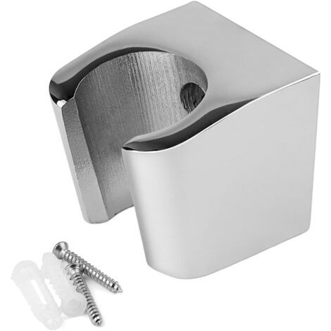 Duschkopfhalter Aus Zinklegierung, Silberne Duschkopfhalter, An Der Wand Montierter Duschkopfhalter Mit Schrauben, Klein Und Einfach Zu Installieren