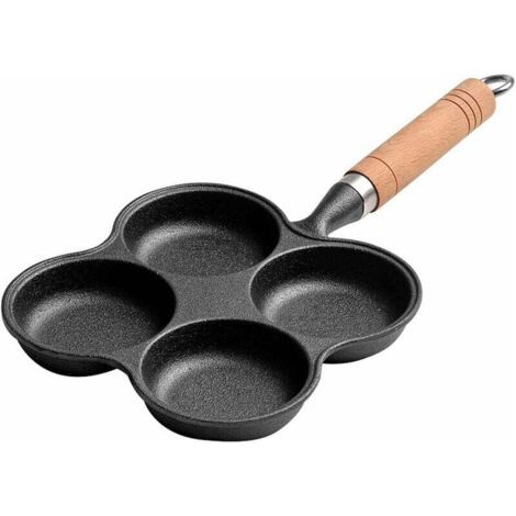 Haushalt Gusseisen Spiegelei Burger Omelette Topf Crepe Topf Poröse Antihaft-pfanne-fei Yu