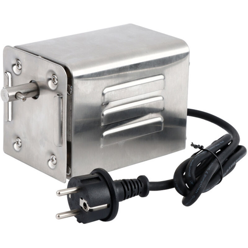 Elektrischer 15-w-grillspießmotor – Edelstahl – Tragfähigkeit 40 Kg – Eu-220-v-stecker – Einfache Installation
