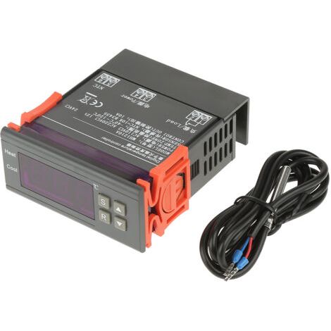 Mh1210a Mini Digital Led Thermostat Temperaturregler Mit Sensorsonde (dc12v)