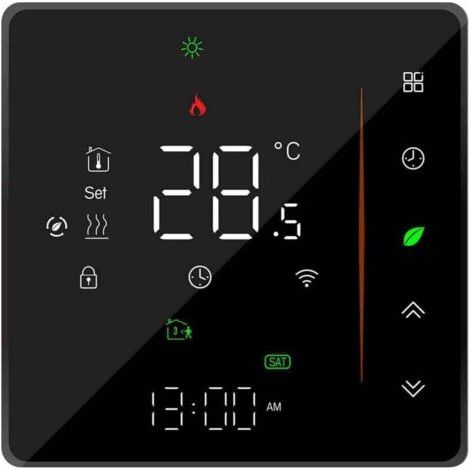 Smart-home-thermostat, Wöchentlich Programmierbarer Wlan-thermostat, Energiesparender Kabelloser Thermostat Mit App-steuerung Für Fußbodenheizung.