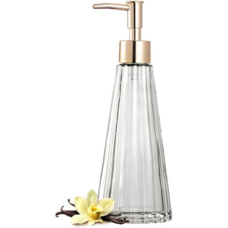 Eleganter Vintage-seifenspender Aus Glas – Flüssigseife/desinfektionsmittel/shampoo-spender Mit Fransen (transparent)