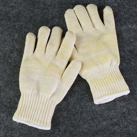 Anti-hitze-handschuh, Backofen, Kamin, Hitzebeständig Bis 300°c, Universalgröße, Beige (2 Paar)