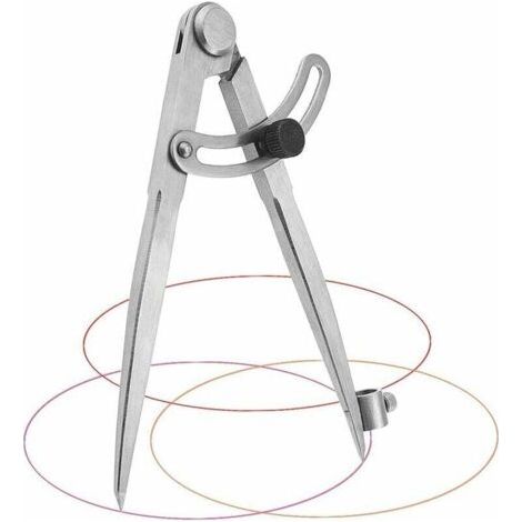 Professioneller Zimmermannszirkel Aus Karbonstahl, 20 Cm, Mit Großem Durchmesser Zum Zeichnen Von Kreisen, Holzarbeiten, Metallarbeiten Und Lederarbeiten.