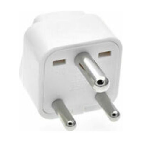Reiseadapter Typ M Für Südafrika Und Indien – 3-poliger Sicherer Stecker – Kompakt 36 X 36 X 46 Mm – Langlebiges Abs-material