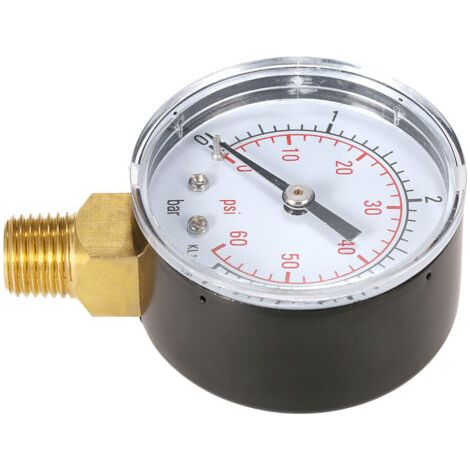 50 Mm Schwimmbadfilter-wasserdruckmessgerät, Hydraulisches Manometer, 1/4 Zoll Npt-gewinde