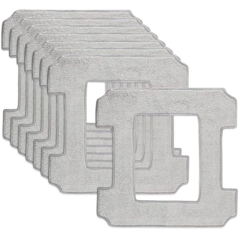 8 Teile Für Ecovacs Winbot W1(pro)/w1s(pro)/w1smax/w2(pro)/w960/wg819-14 Serpillère Rechange Kit, Microfibre Lingette Robot Lave Vitre Für Ecovacs Winbot, Für Nettoyage Vitre