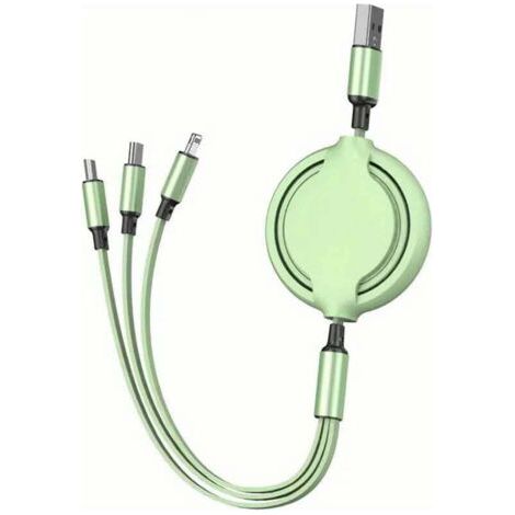 Drei-in-eins-ladekabel, 66 W, Superschnelles Laden