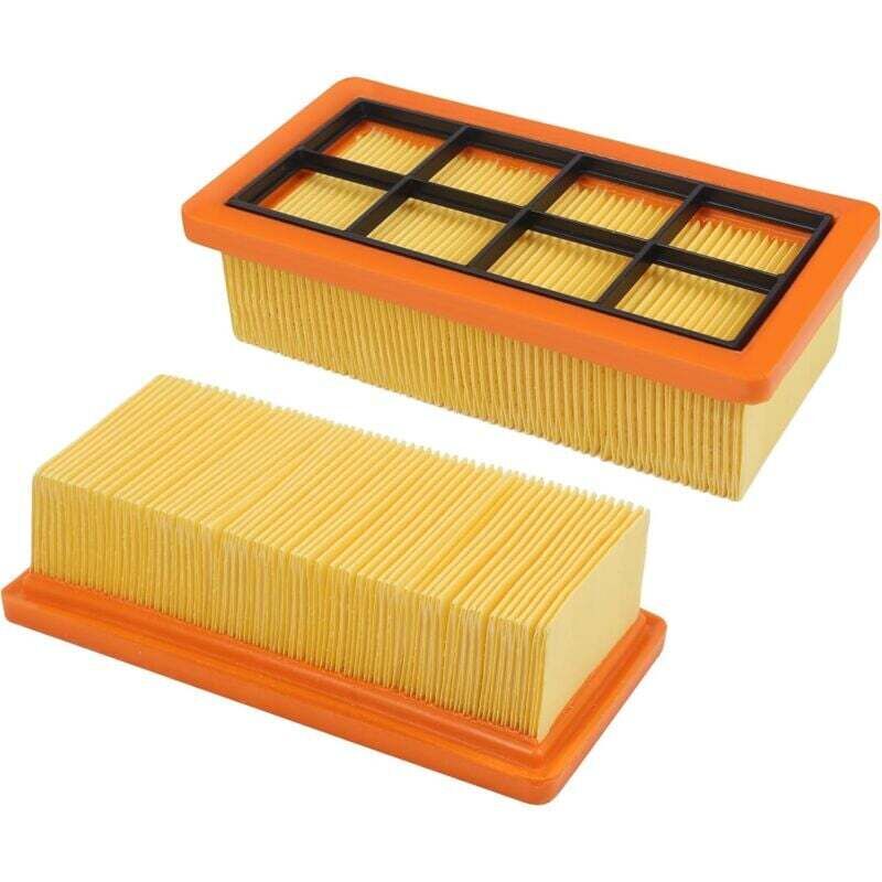 Packung Mit 2 Faltenfiltern Für Die Staubsauger Kärcher Ad 3200, Ad 3 Premium, Ad 4 Premium – Effektive Filterung Von Mikrostaub – Leicht Zu Reinigen