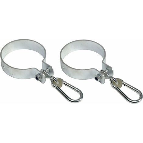 Set Mit 2 Schaukelhaken Mit Karabiner Für Rundbalken Ø 5 Cm