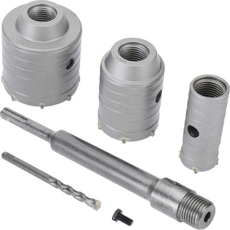 Sds-plus-cloche Aus Beton Und Beton – Lot Von 3 Durchmessern 30/50/65 Mm – Ultra-robuster Metallvergaser – Kompatibler Bohrhammer
