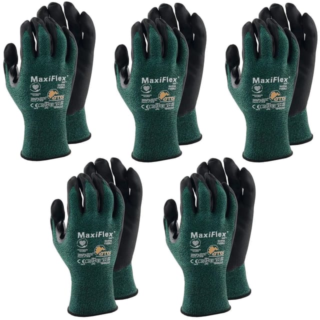 Schnittschutzhandschuhe atg Maxiflex Cut Handschuhe Größe 11, schnitthemennde Arbeitshandschuhe xxl - 5 Paar - Vasalat