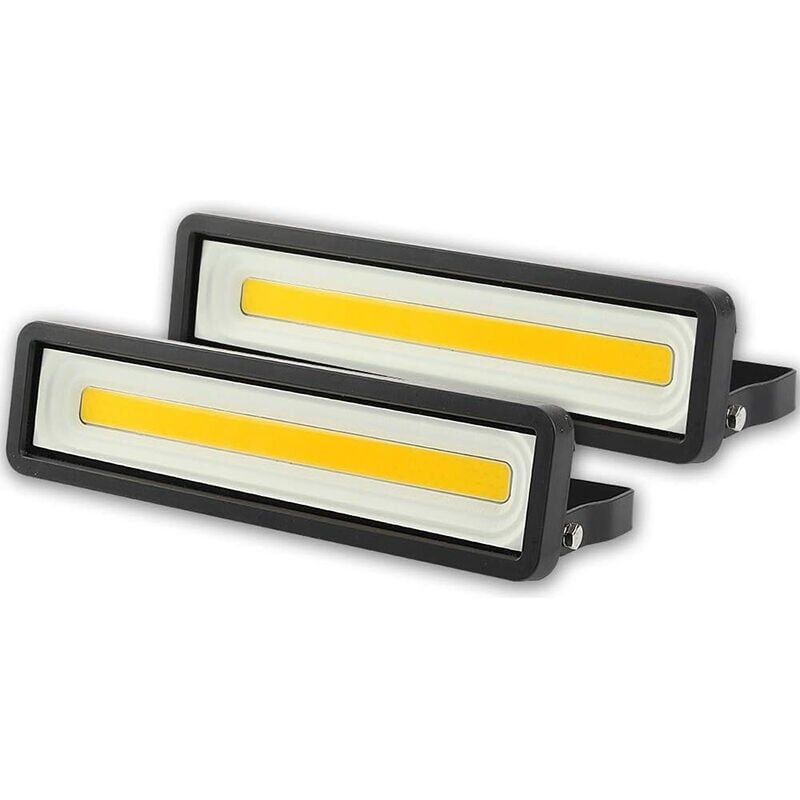 2er-set Led-außenprojektor 50 W 4000 Lm, Einzelprojektor, Led-außenstrahler 220 V, Schutzart Ip66, Sicherheitsbeleuchtung 3000 K Weiß Für Terrasse, Garten, Hof, Park, Garage